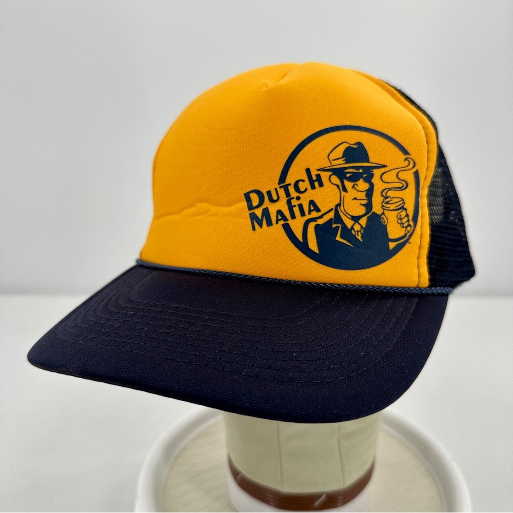 Vintage Dutch Bros Coffee Mafia Foam Front Trucker Hat SnapBack Otto Collection